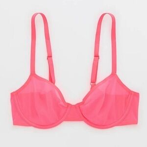 Aerie NWT Full Coverage Smoothez Bra, 38DD, Bright Pink